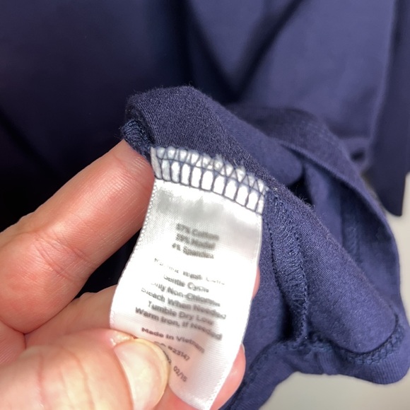 Talbots Long Sleeve Navy Blue Women’s Top - Picture 5 of 6